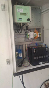 Telemetry system mounted insuide the concrete house
